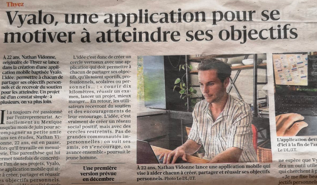 Vyalo dans Le Dauphiné Libéré