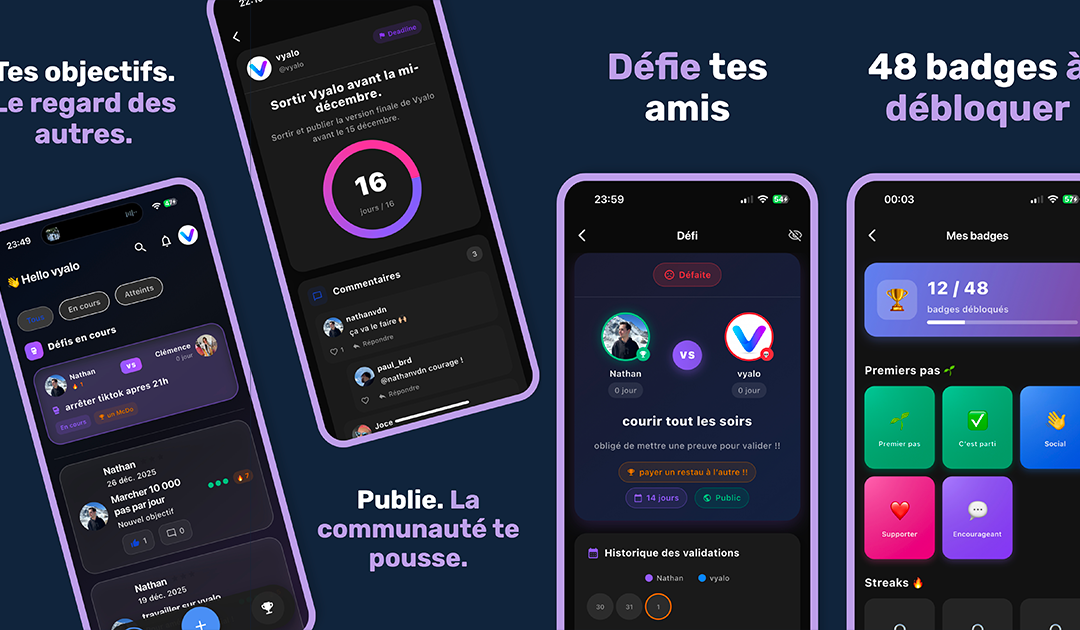 Mise à jour Vyalo : Mode Défi